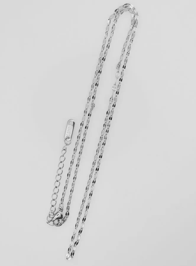 Silvery Sequin Link Chain - 50cm (pic 2)