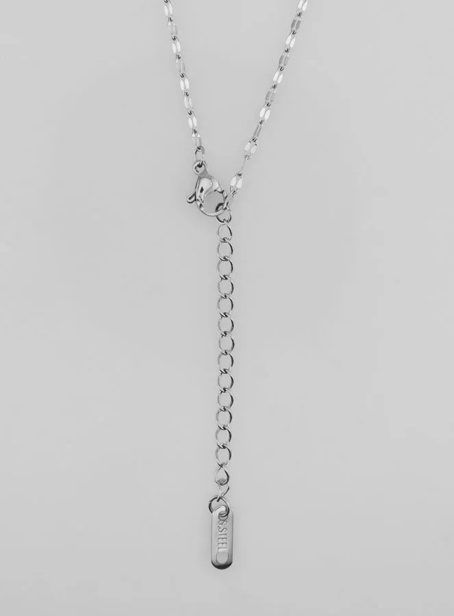 Silvery Sequin Link Chain - 50cm (pic 4)