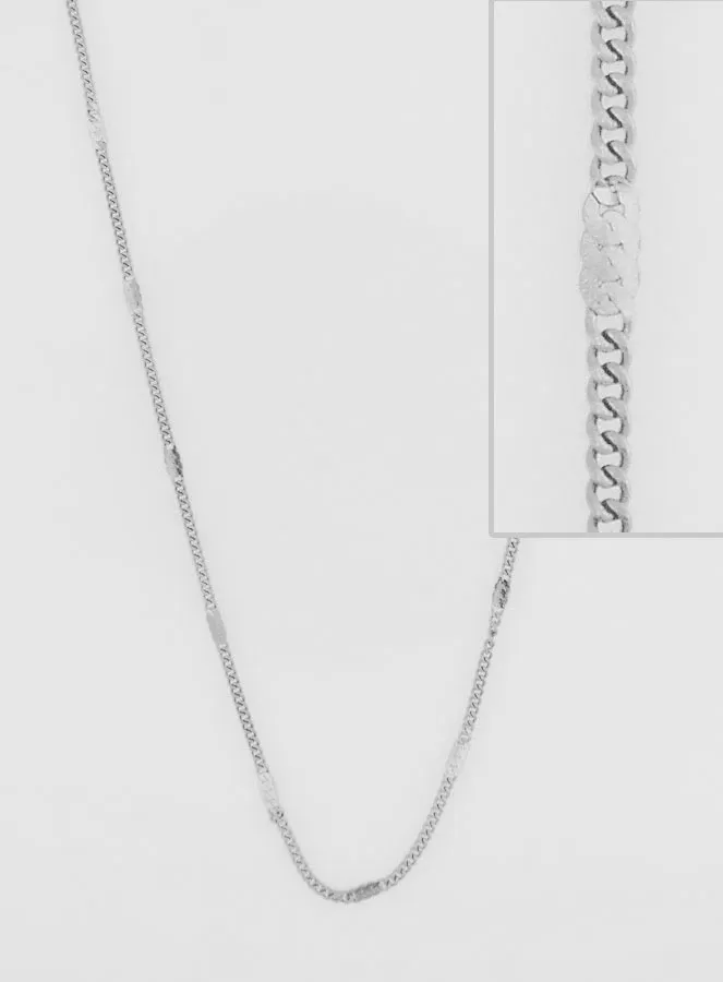 Silvery Fancy Cuff Chain - 60cm (pic 1)