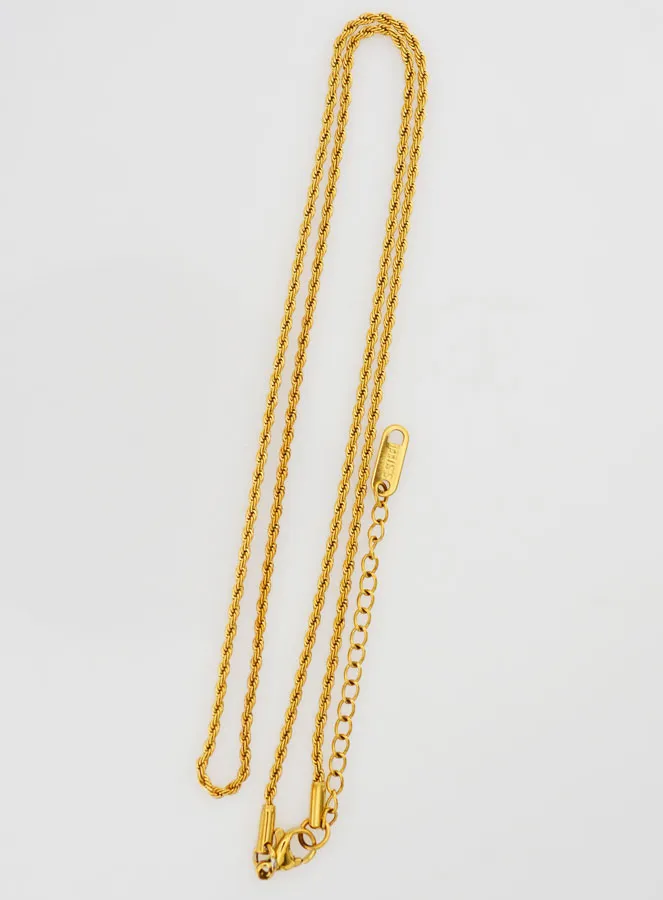 Twisted-Link Golden Chain – 60cm (pic 3)