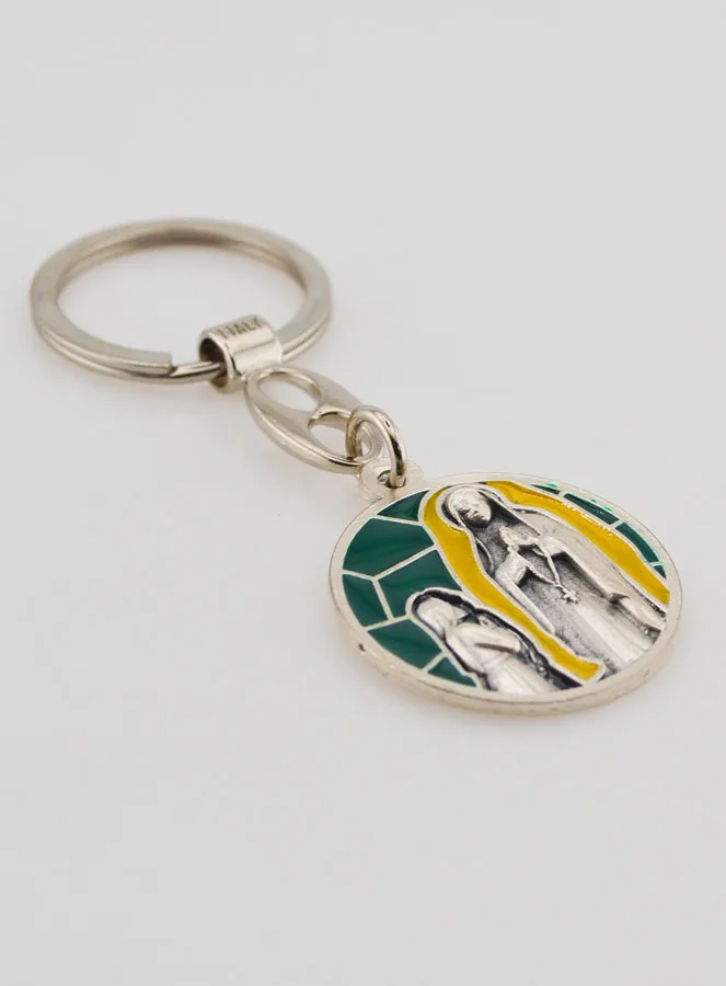 Enamel Keyring Apparitions of Lourdes (pic 3)