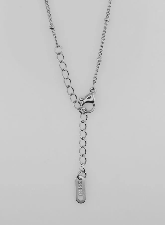 Silvery Ball Curb Link Chain – 50cm (pic 4)