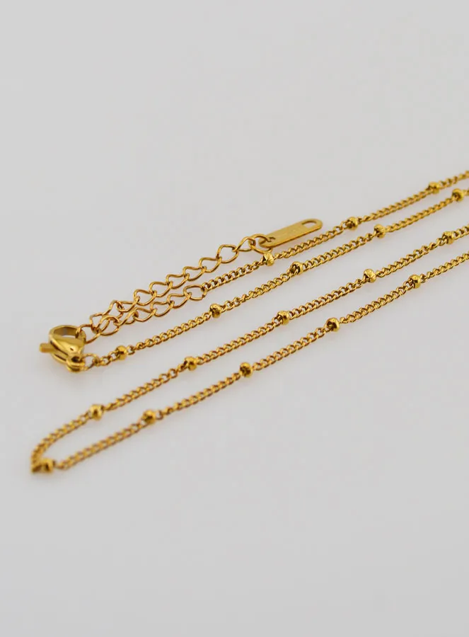 Golden Ball Curb Link Chain - 50cm (pic 3)