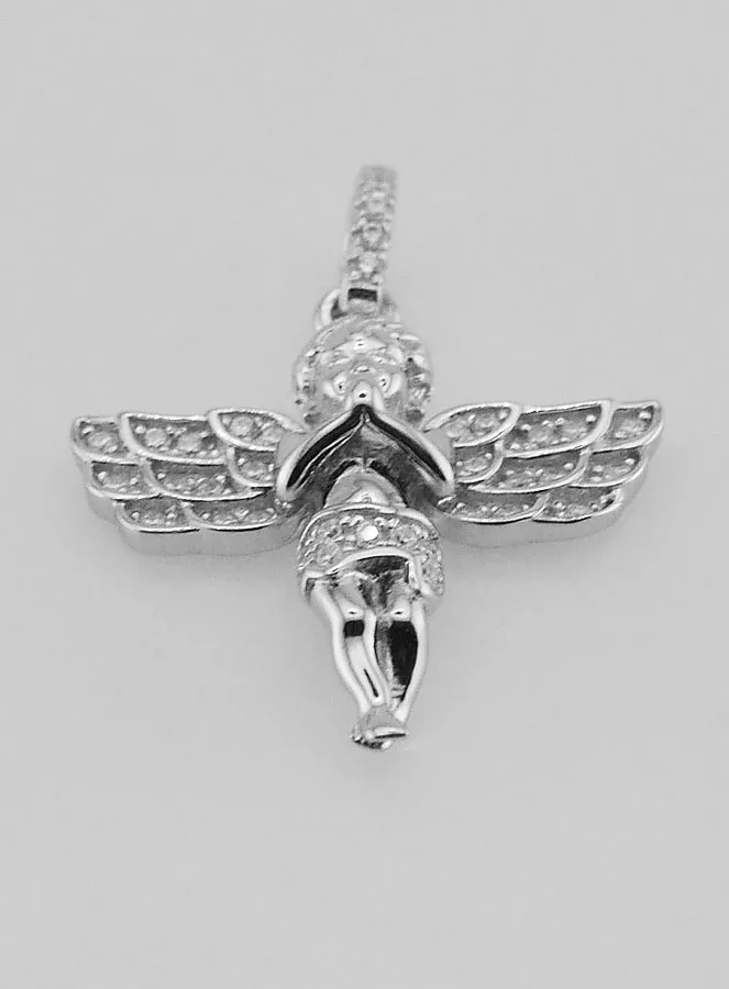 Silver Guardian Angel Pendant (pic 2)