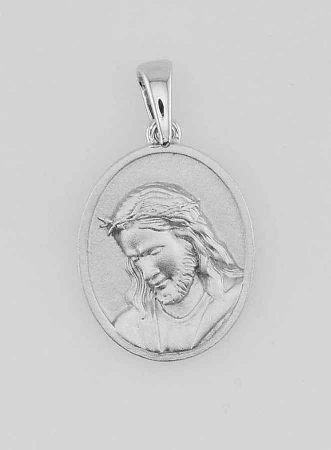 925 Silver Jesus Medal – 16mm (pic 1)