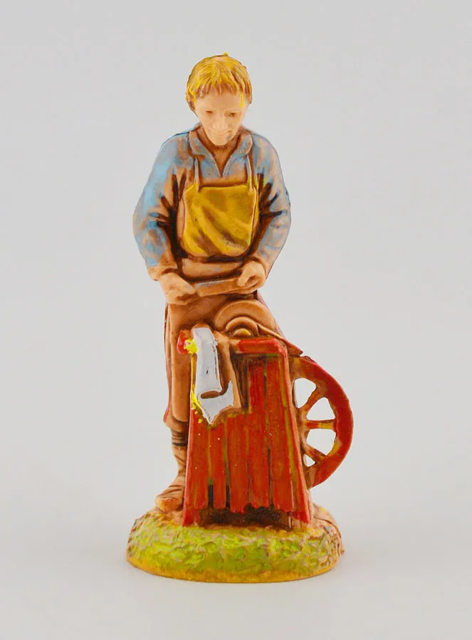 Nativity Figure Knife Grinder - 6 cm (pic 1)