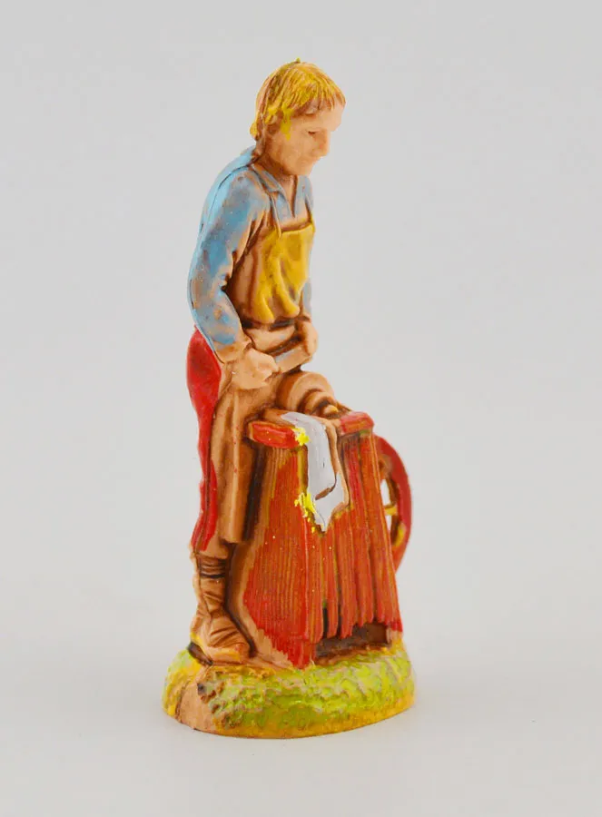 Nativity Figure Knife Grinder - 6 cm (pic 3)