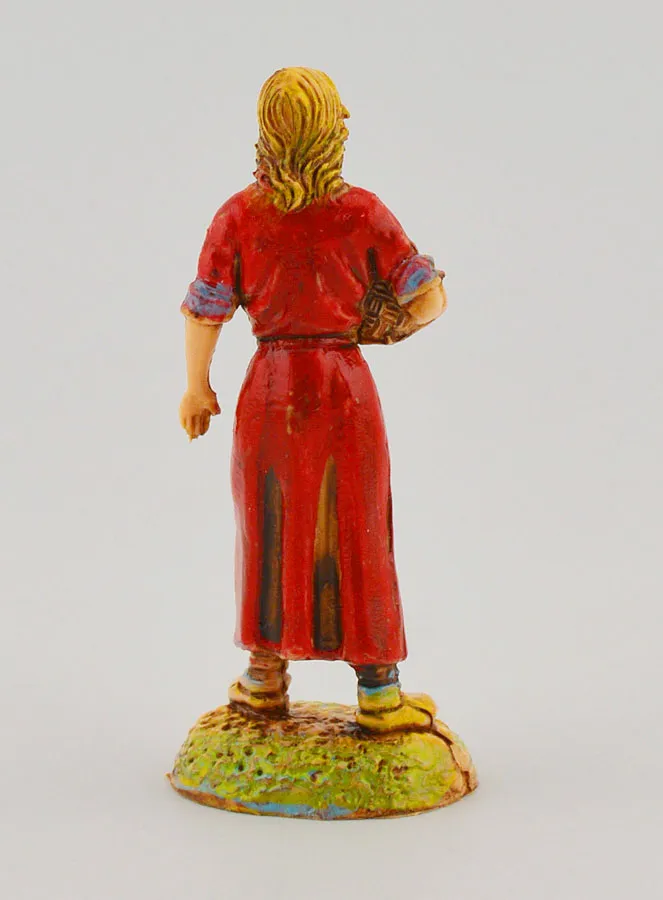Nativity Figure Woman with Basket – 6cm (pic 4)