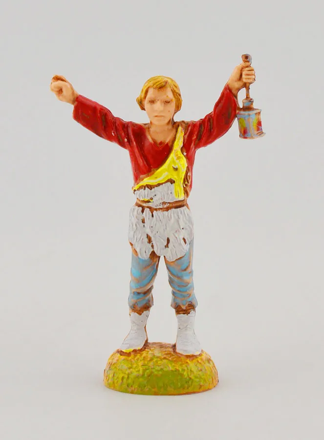 Nativity Figure Shepherd with Lantern – 6cm (pic 1)