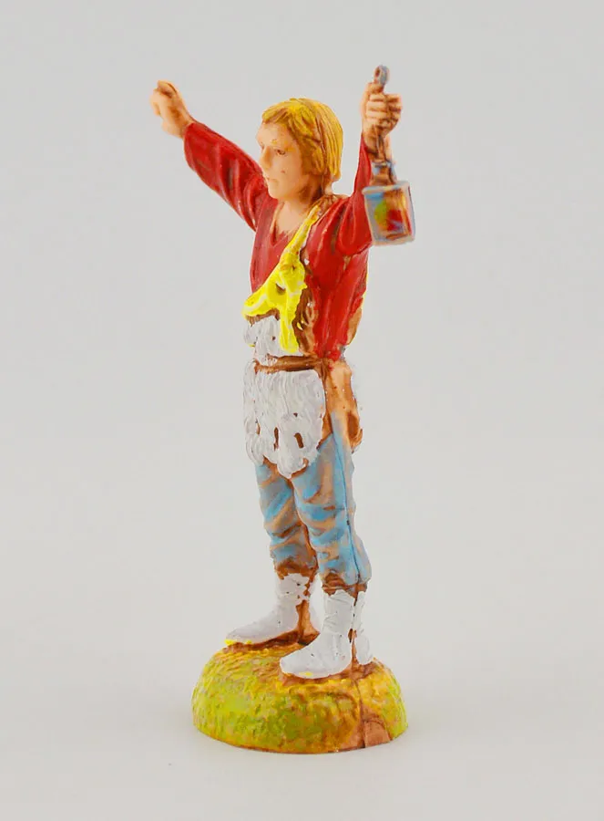 Nativity Figure Shepherd with Lantern – 6cm (pic 2)