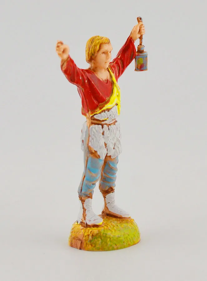 Nativity Figure Shepherd with Lantern – 6cm (pic 3)