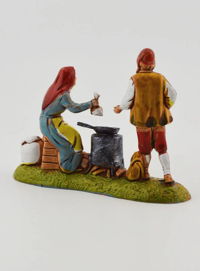 Nativity Figure Chestnut Seller – Height 6 cm (pic 4)