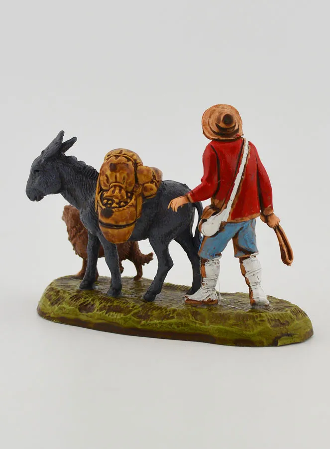 Nativity Figure Man and his Mule – 6 cm (pic 4)