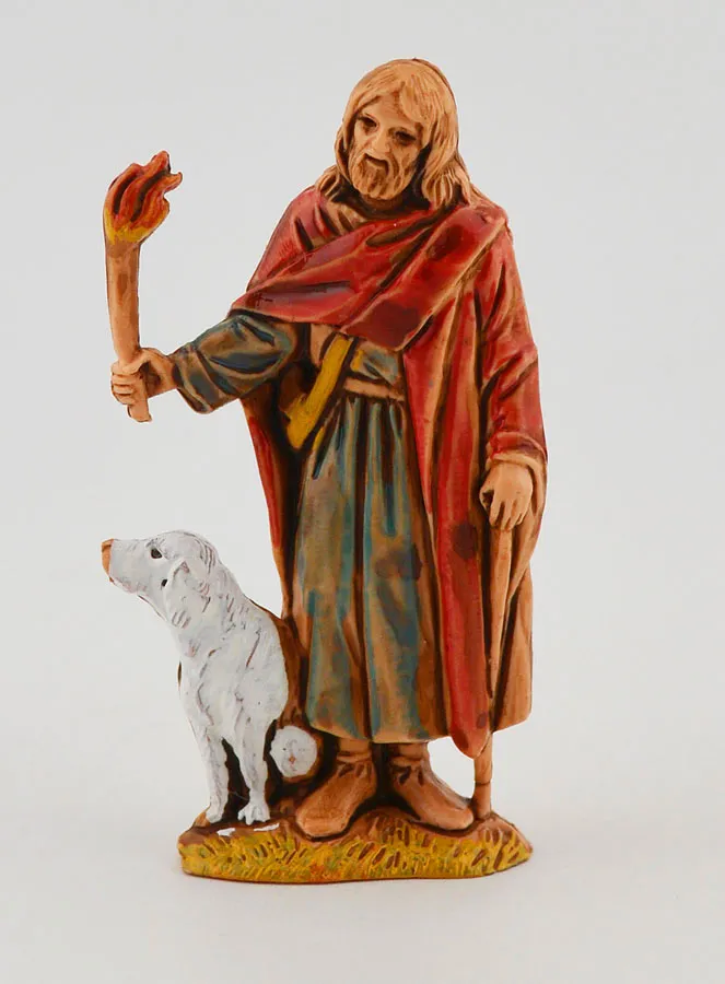 Nativity Figure Night Watchman and his Dog – 6 cm (pic 1)