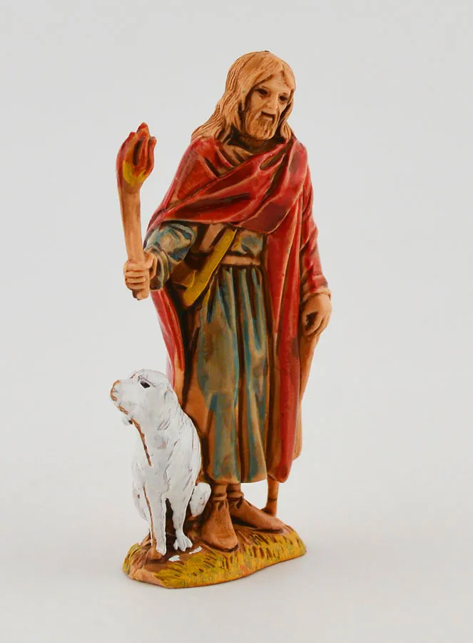 Nativity Figure Night Watchman and his Dog – 6 cm (pic 3)