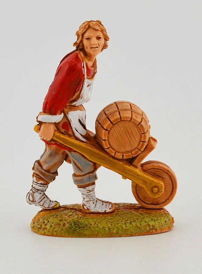 Nativity Figure The Cooper and his Cart – 6cm (pic 1)