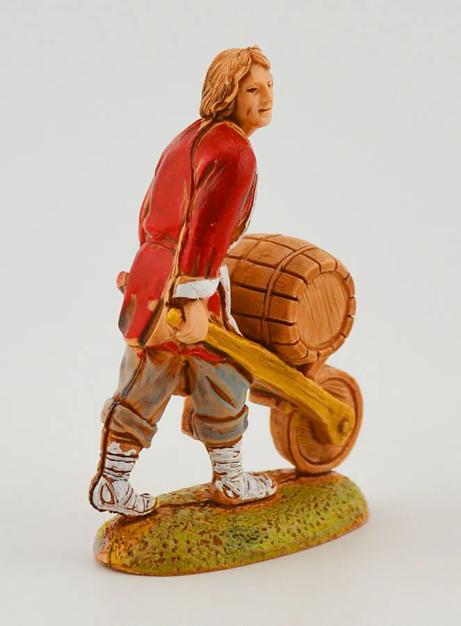 Nativity Figure The Cooper and his Cart – 6cm (pic 2)