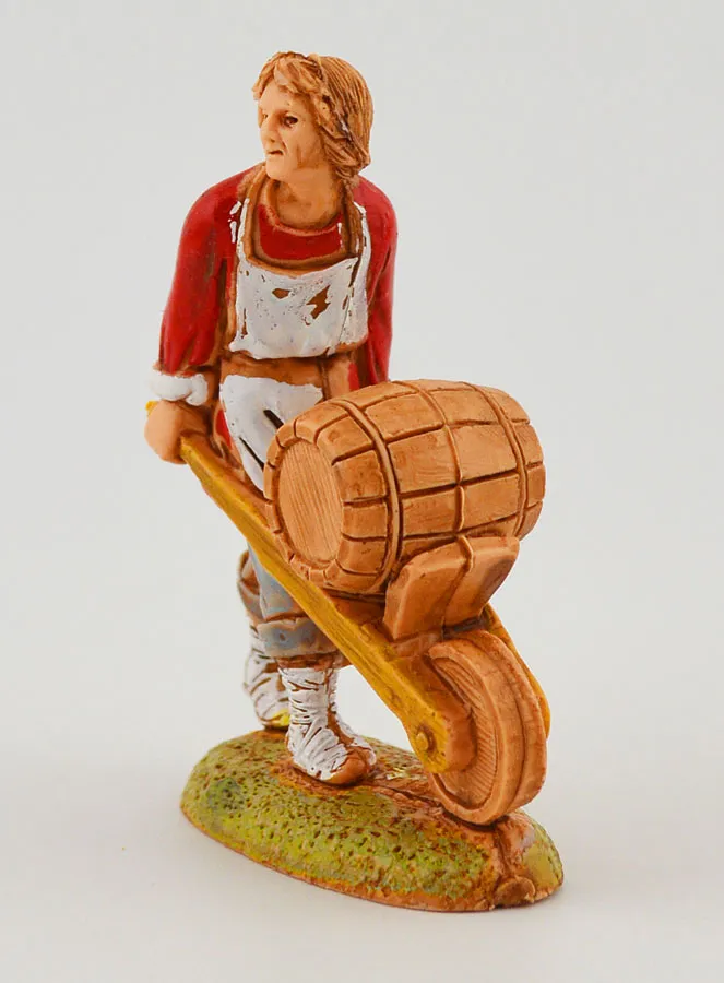 Nativity Figure The Cooper and his Cart – 6cm (pic 3)