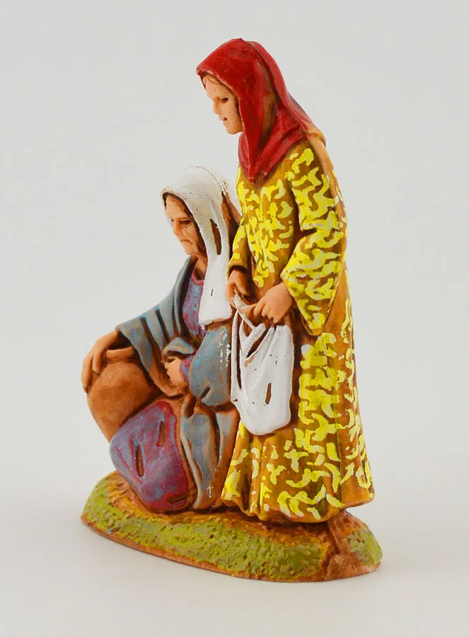 Nativity Figure Women with an Amphora and Laundry – 6cm (pic 2)