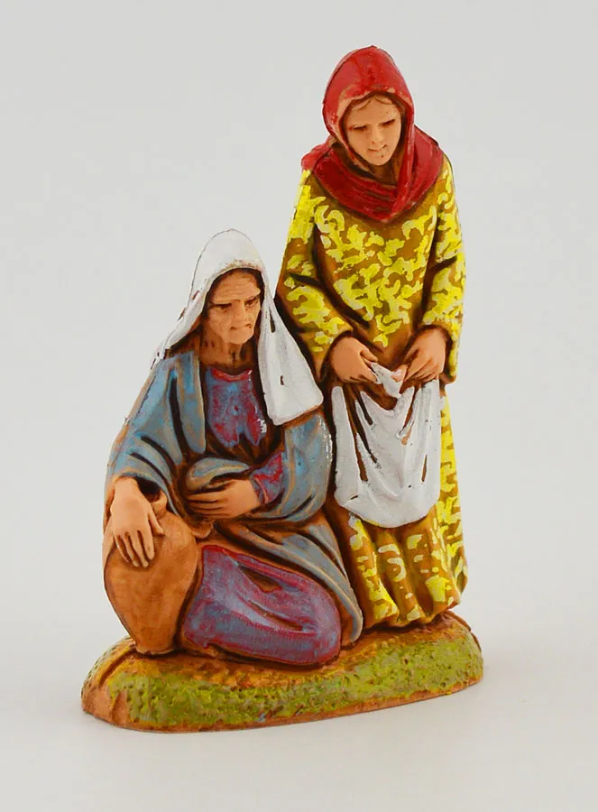 Nativity Figure Women with an Amphora and Laundry – 6cm (pic 3)