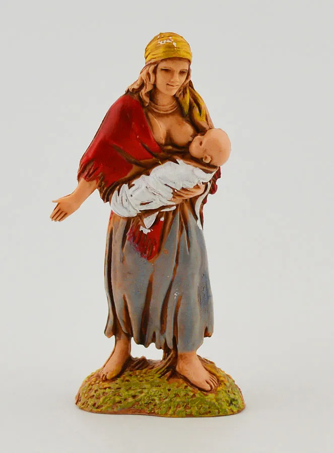 Nativity Figurine Nursing Mother – 6 cm (pic 1)