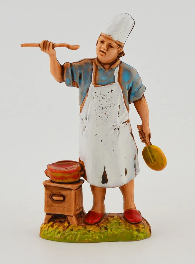 Nativity Figurine Cook - 6cm (pic 1)