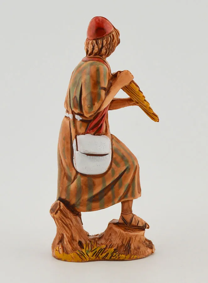 Nativity Figure Pan Flute Player - 6 cm (pic 4)