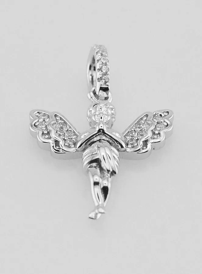 Silver Guardian Angel Pendant – 23mm (pic 2)
