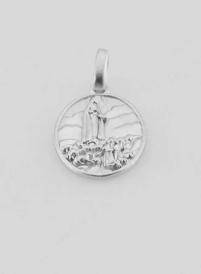 Silver Our Lady of Fátima Medal – 15mm (pic 2)