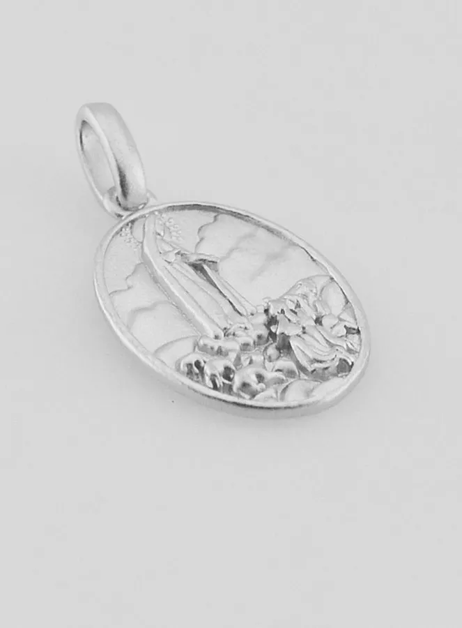 Silver Our Lady of Fátima Medal – 15mm (pic 3)