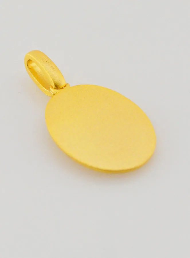 Our Lady of Fatima Medal in 18k Gold-plated Silver – 16mm (pic 4)