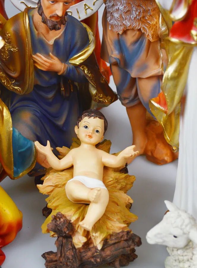 Large Complete Christmas Nativity Scene with 11 Figurines – 45cm (pic 2)