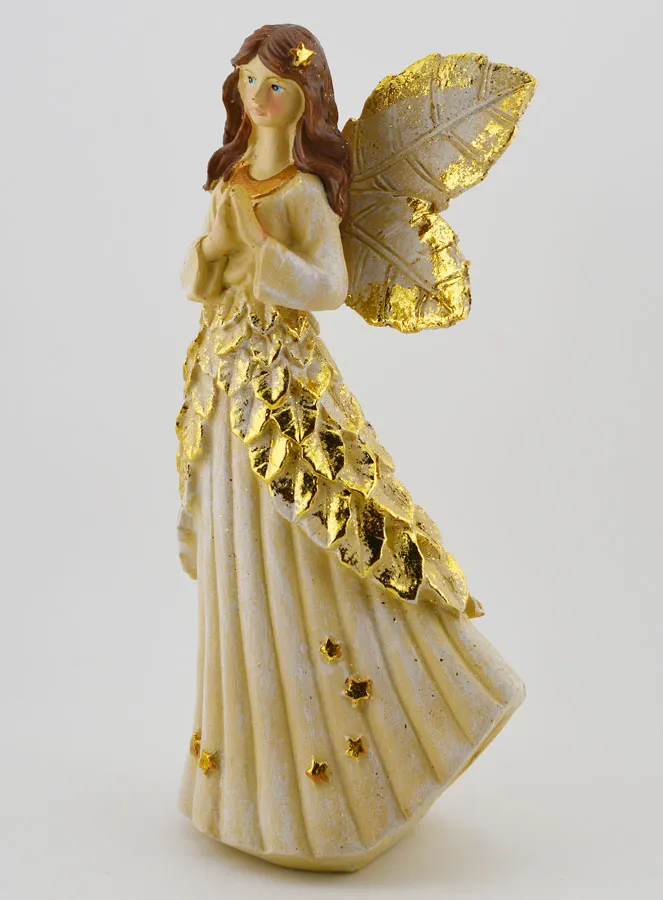 Glittery Golden Praying Angel - 20cm (pic 2)