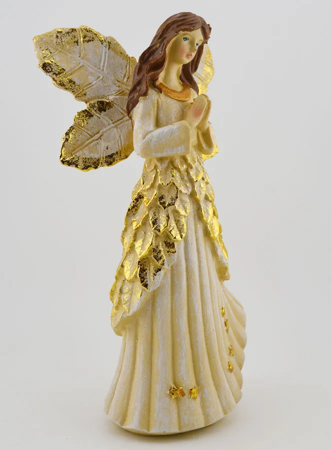 Glittery Golden Praying Angel - 20cm (pic 3)