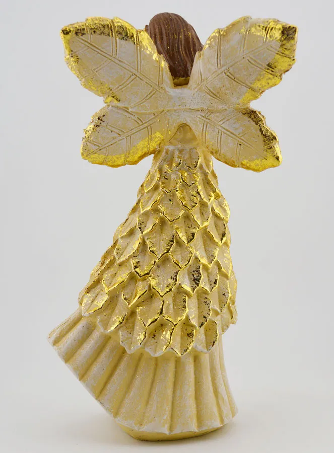 Glittery Golden Praying Angel - 20cm (pic 4)