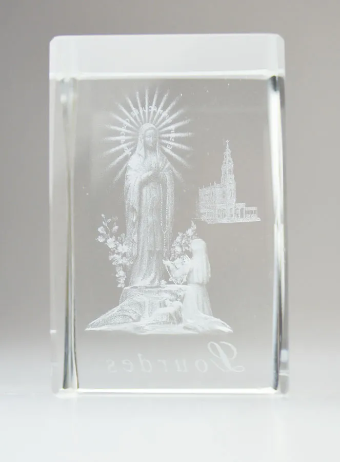 Our Lady of Lourdes Laser Engraved Frame Icon (pic 4)