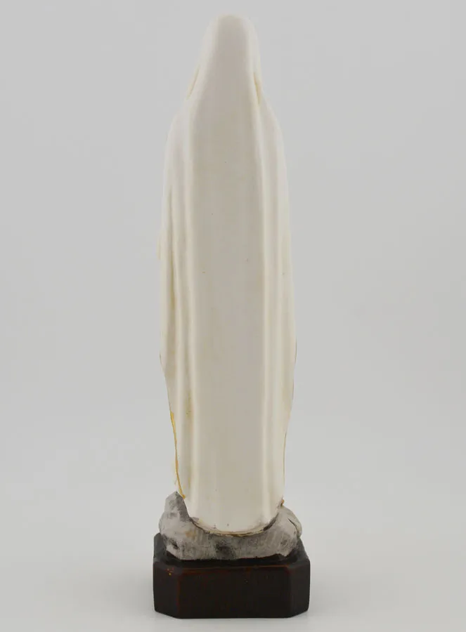 Our Lady of Lourdes Polychromed Statue - 15 cm (pic 4)