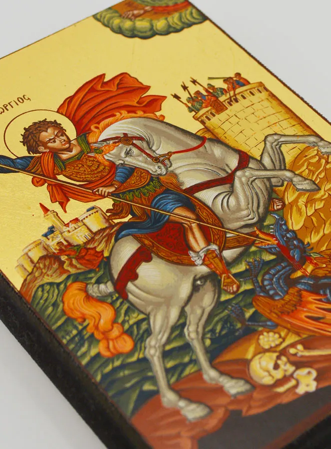 Icon Saint Georges - 12 cm (pic 3)