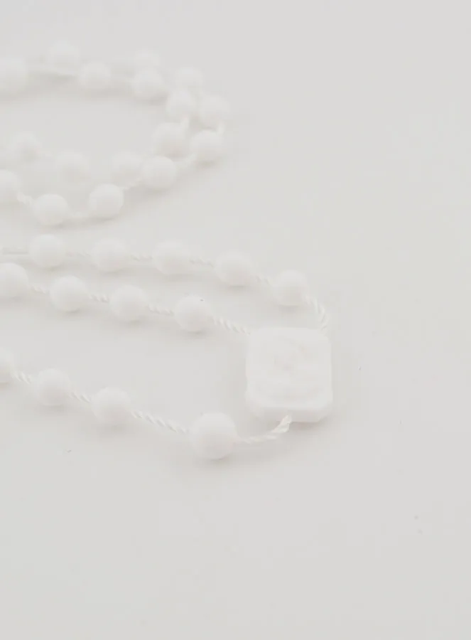 White Plastic Rosary (pic 4)