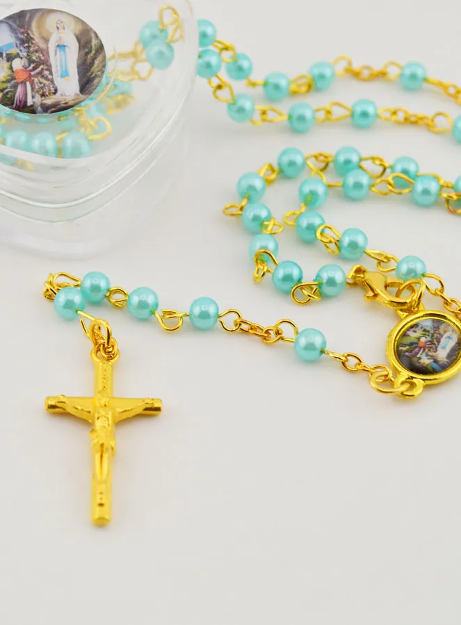 Women's Blue Fashion Rosary (pic 3)