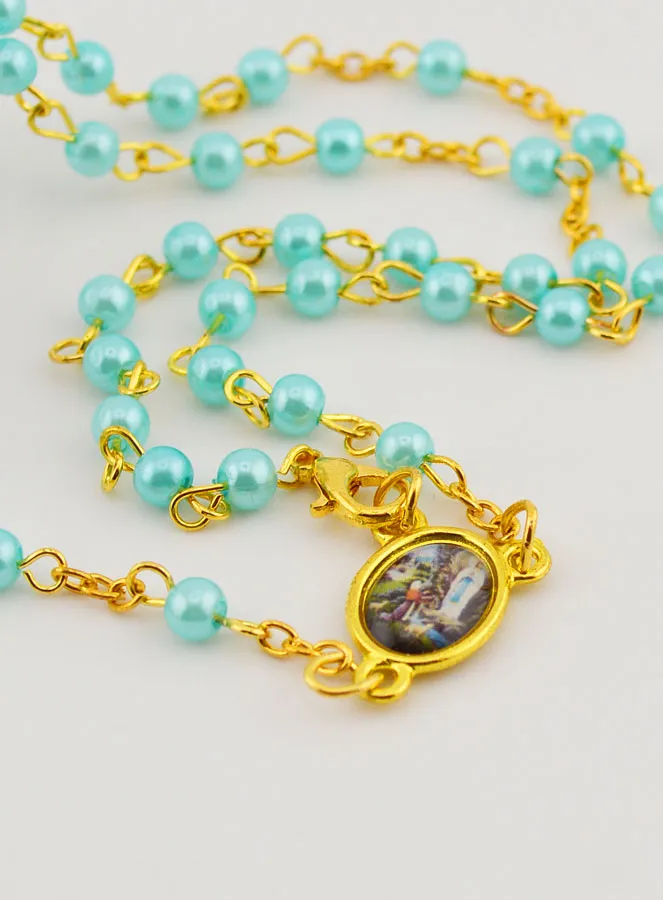 Women's Blue Fashion Rosary (pic 4)