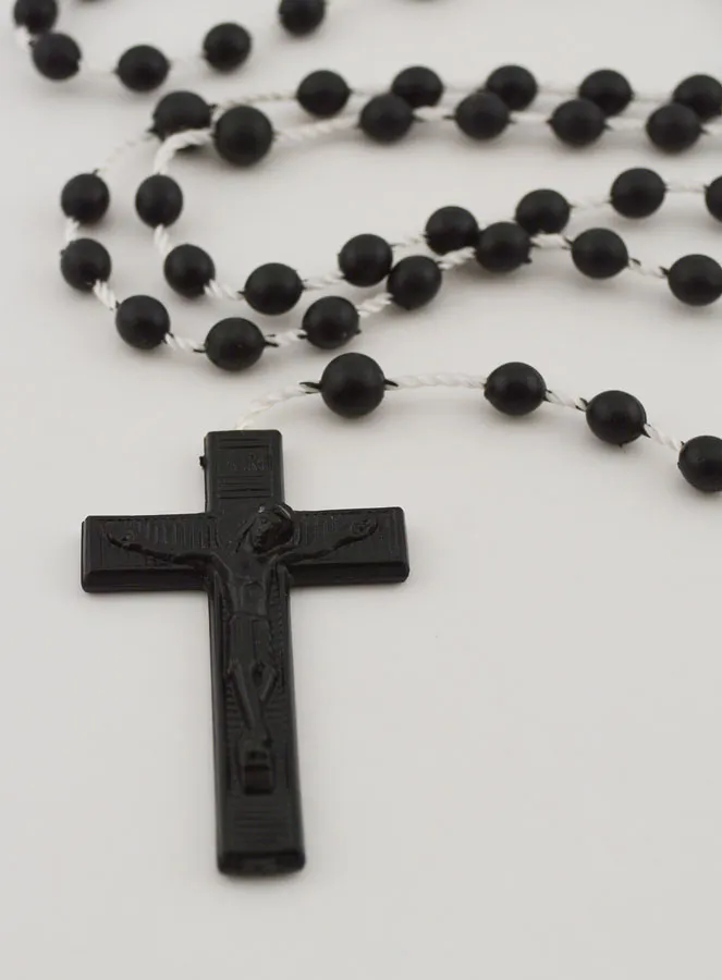Black Plastic Rosary (pic 3)