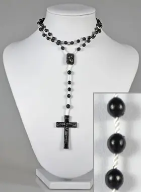 Fashion Black Rosary (pic 1)