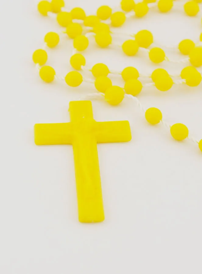 Yellow Plastic Rosary (pic 3)