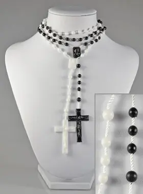 Black and White Fashion Rosary (pic 1)