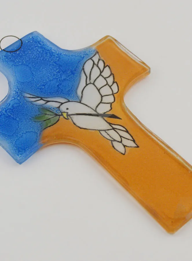 Holy Spirit Glass Cross (pic 4)