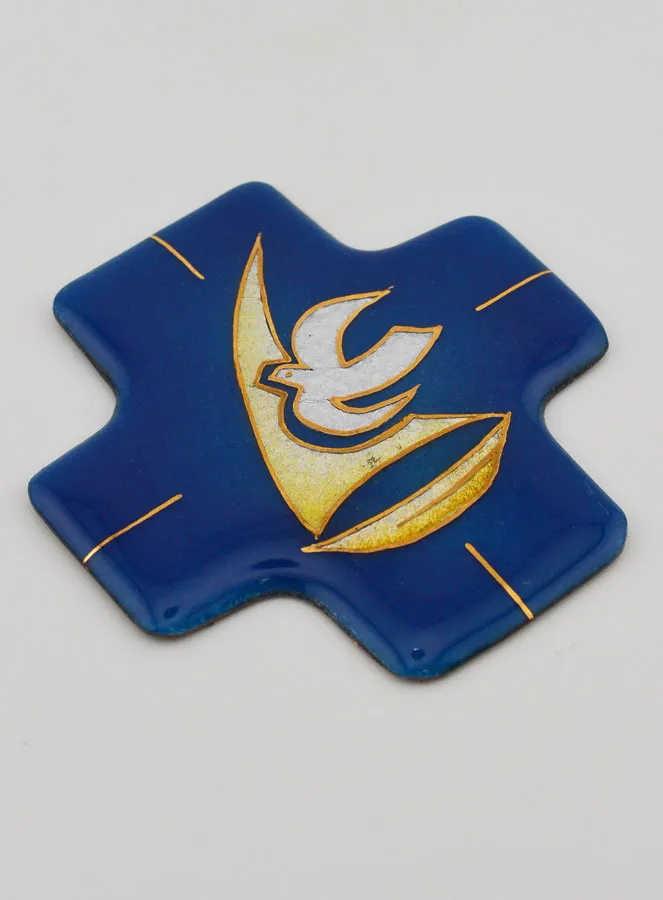 Lebanon Enamels Holy Spirit Square Cross (pic 3)