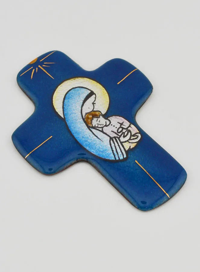 Lebanon Enamels Virgin Mary Maternity Cross (pic 3)
