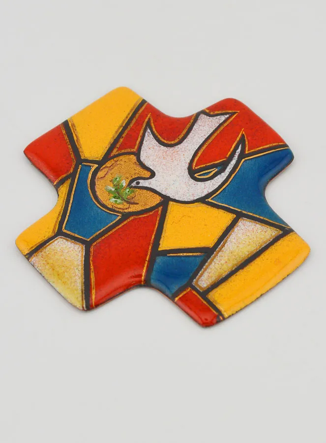 Lebanon Enamels Holy Spirit Mosaic Cross (pic 3)