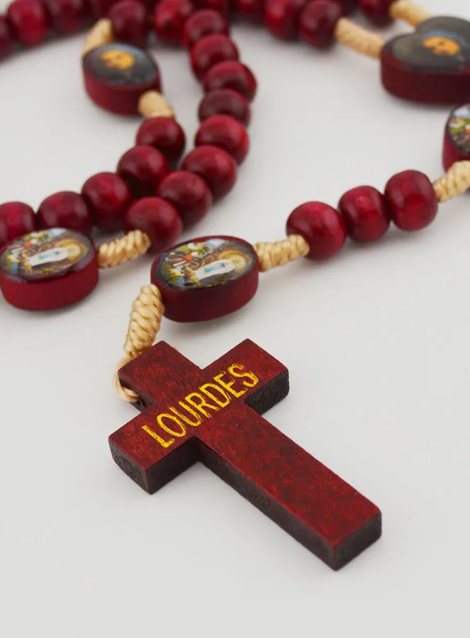 Wooden Rosary Saint Bernadette (pic 3)